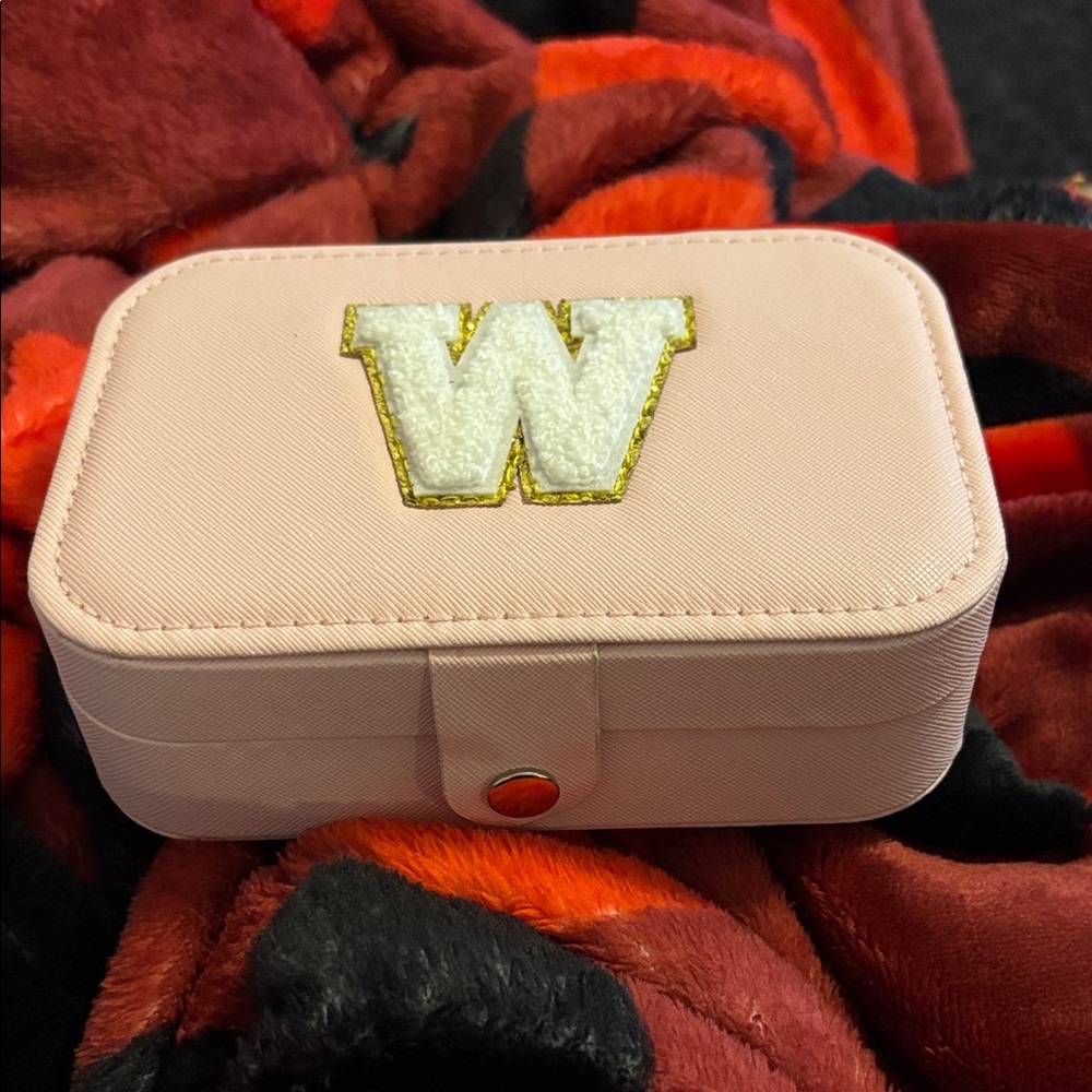 Pink Jewelry Box with W Patch